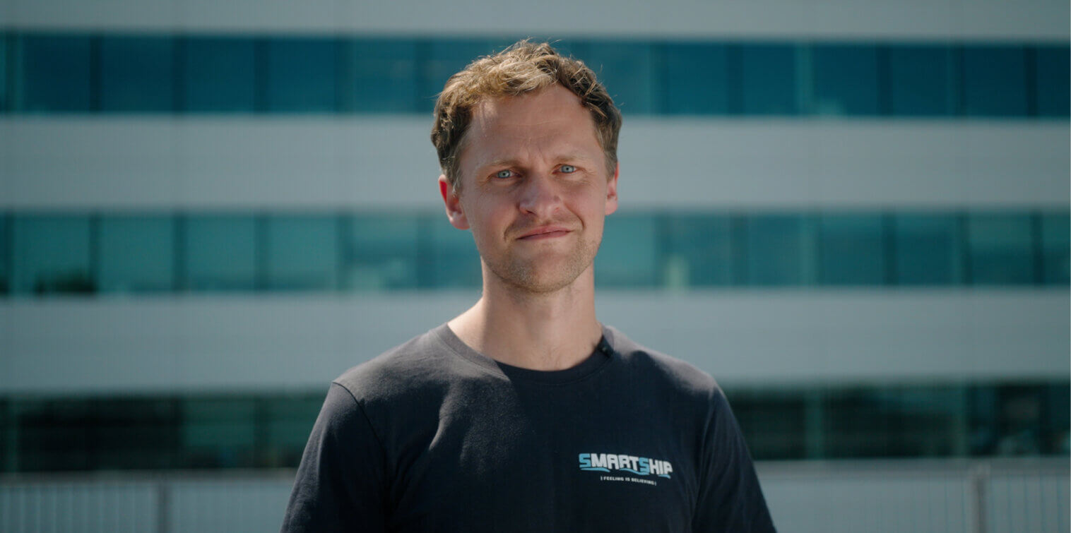 Roy Kok, founder and CEO of Smart-Ship, developer of haptic propulsion control systems for autonomous shipping.