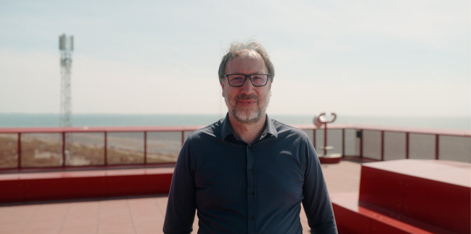 Thierry Verduijn, Autonomous Sailing Lead for the MAGPIE project, at the Port of Rotterdam.
