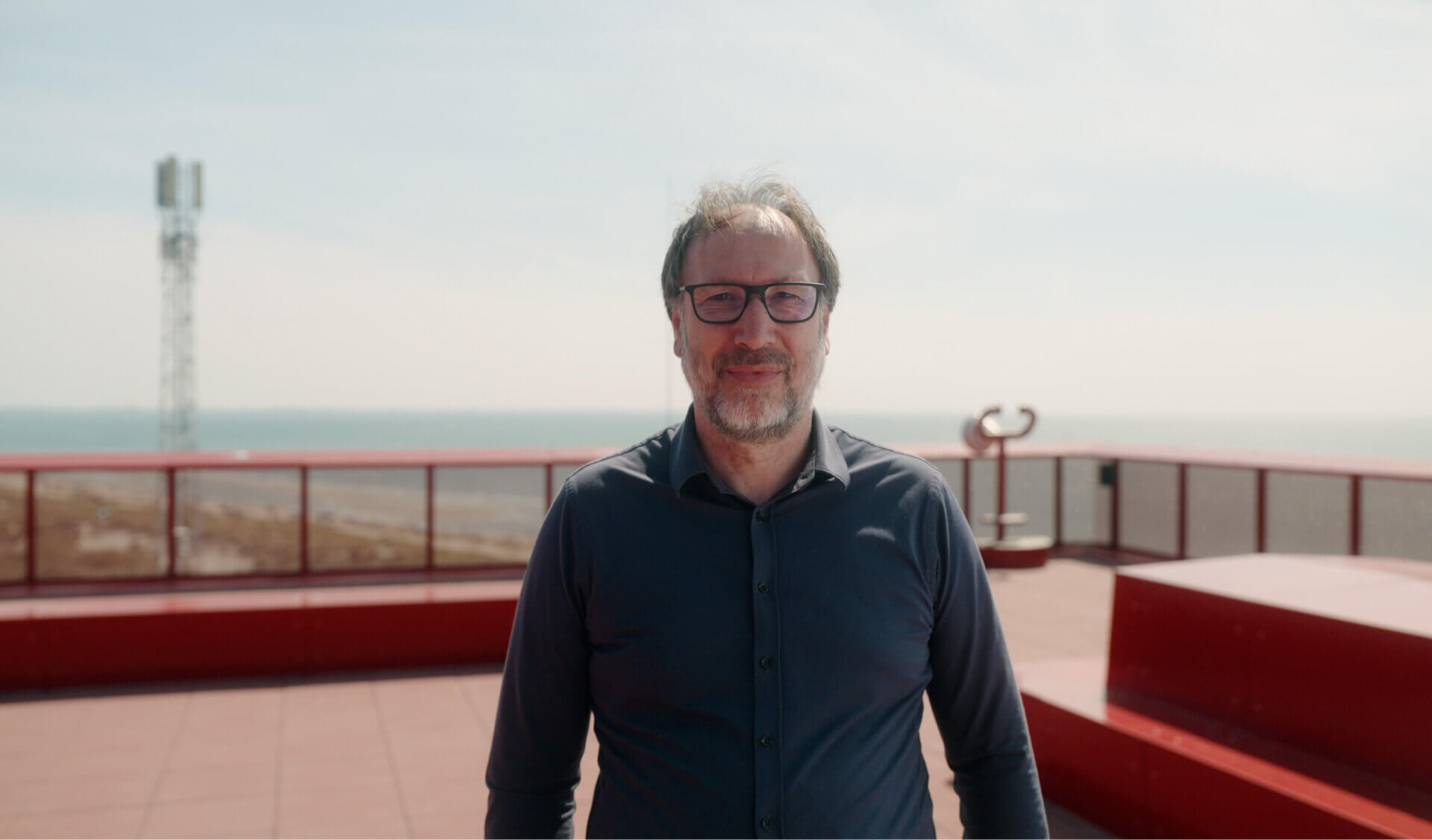 Thierry Verduijn, Autonomous Sailing Lead for the MAGPIE project, at the Port of Rotterdam.